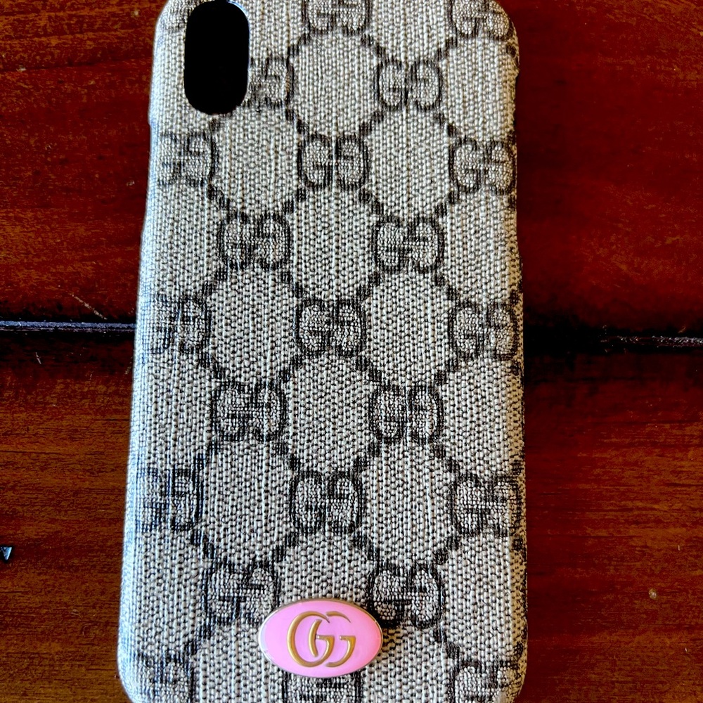 Authentic Used Gucci iPhone X phone case
